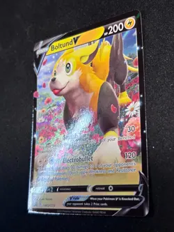 Boltund V SWSH219 Holographic Rare Black Star Promo Pokemon TCG Near Mint - Image 3