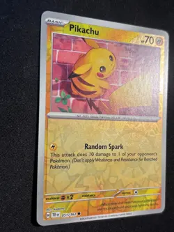 Pokemon Temporal Forces Reverse Holo 051/162 Pikachu - NM - Image 2