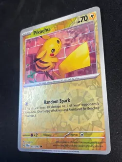 Pokemon Temporal Forces Reverse Holo 051/162 Pikachu - NM - Image 3