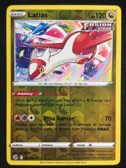 Latias 193/264 Reverse Holo Fusion Strike Rare Pokemon TCG NM - Image 1