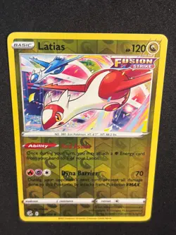 Latias 193/264 Reverse Holo Fusion Strike Rare Pokemon TCG NM - Image 5