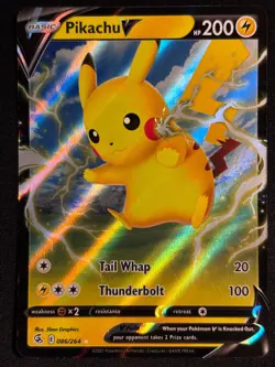 Pokemon TCG Pikachu V Fusion Strike 086/264 - Near Mint - Image 1