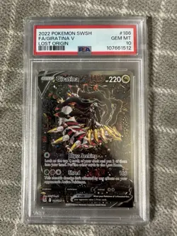 2022 POKEMON SWORD & SHIELD LOST ORIGIN #186 FULL ART/GIRATINA V PSA 10 - Image 2