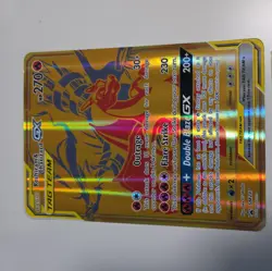 JUMBO Oversized Reshiram & Charizard GX Tag Team Gold Promo SM247 Pokemon - Image 2