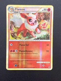 Pokemon TCG - LP Flareon Reverse Holo Uncommon 44/95 Call of Legends - Image 1