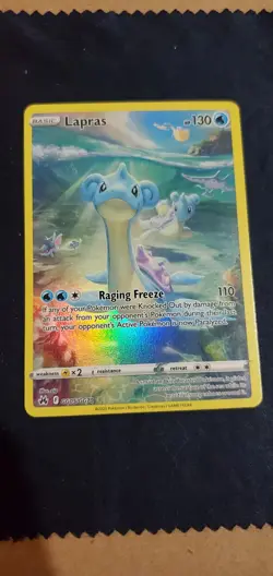 Lapras GG05/GG70 - Pokemon TCG Crown Zenith Galarian Galllery Full Art NM - Image 1