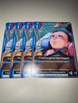 Gundam TCG Thoroughly Damaged ST01-012 X4 Playset Card Game CCG English - Image 4