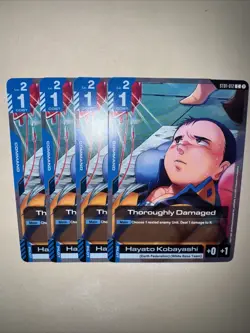 Gundam TCG Thoroughly Damaged ST01-012 X4 Playset Card Game CCG English - Image 5