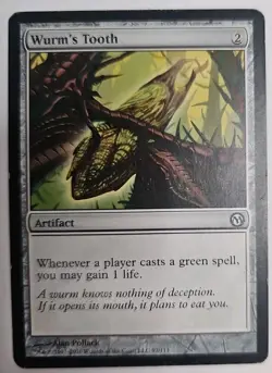 MTG Magic The Gathering Card Wurm's Tooth Artifact M - Image 1
