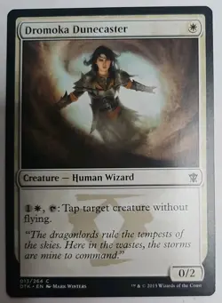 MTG Magic The Gathering Card Dromoka Dunecaster Creature Human Wizard White DTK - Image 1
