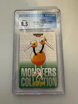 1996 BANDAI CARDASS POKEMON PART 1 DODUO GREEN CARD #084 CGC 8.5 - Image 1