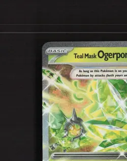 Teal Mask Ogerpon ex 012/131 Prismatic Evolutions Ultra Rare Pokemon Card NM - Image 3