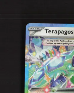 Terapagos ex 128/142 Stellar Crown Ultra Rare Holo Pokemon Card NM - Image 3