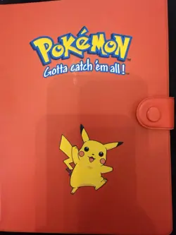 Pokemon Vintage TCG Card Lot with Holo Cards and 2 Binders - Image 1