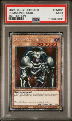 2024 YU-GI-OH! RA03-QUARTER CENTURY BONANZA 1ST ED #EN086 SUMMONED SKULL PSA 9 - Image 1