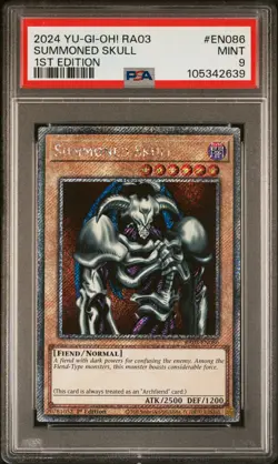 2024 YU-GI-OH! RA03-QUARTER CENTURY BONANZA 1ST ED #EN086 SUMMONED SKULL PSA 9 - Image 1