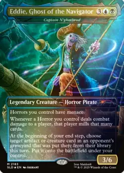 Mtg Eddie, Ghost of The Navigator Captain N'ghathrod FOIL Secret Lair Magic - Image 1