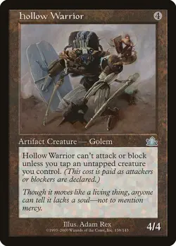 MTG Prophecy --- HOLLOW WARRIOR --- Uncommon! NM! Magic the Gathering! - Image 3