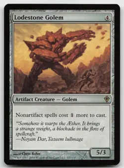 MTG Lodestone Golem R Worldwake 127 LP - Image 1