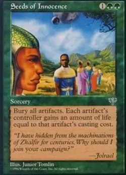 MTG 1X Seeds of Innocence X1 Mirage Magic - MP - Image 1