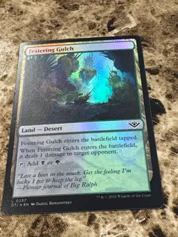 FESTERING GULCH Magic MTG Outlaws of Thunder Junction Showcase Foil - Image 1