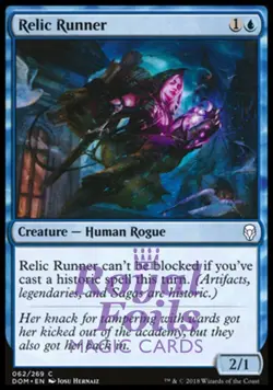 Relic Runner 4x FOIL DOM MTG Dominaria Common MINT blue - Image 1
