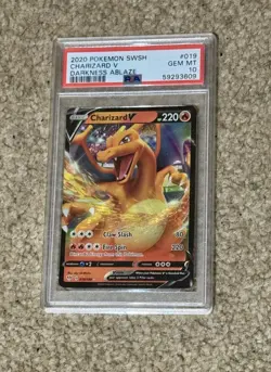 Pokemon Charizard V 019/189 Darkness Ablaze - PSA 10 - Image 1
