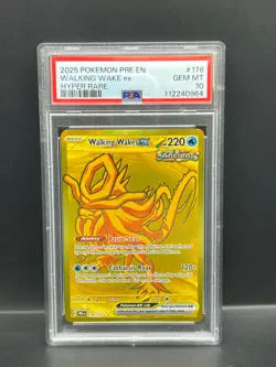 Pokemon PSA 10 GEM Walking Wake ex 178/131 Prismatic Evolutions Holo 2025 S#0964 - Image 1