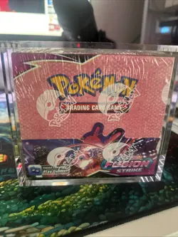 Pokemon Sword & Shield Fusion Strike Booster Box -NEW SEALED- with Acrylic Case - Image 1