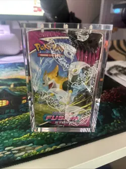 Pokemon Sword & Shield Fusion Strike Booster Box -NEW SEALED- with Acrylic Case - Image 3