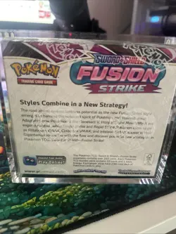 Pokemon Sword & Shield Fusion Strike Booster Box -NEW SEALED- with Acrylic Case - Image 4