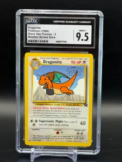 Pokemon 1999 Black Star Promo Dragonite #5 WOTC CGC 9.5 Mewtwo Strikes Back - Image 1