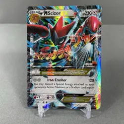Pokemon Mega Scizor EX 77/122 Near Mint Condition Rare - Image 1
