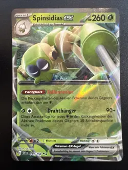 Spinsidias ex 019/198 Holo Double Rare Pokemon Karmesin & Purpur SVI NM Deutsch - Image 1