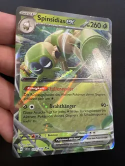 Spinsidias ex 019/198 Holo Double Rare Pokemon Karmesin & Purpur SVI NM Deutsch - Image 3