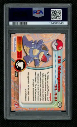 1999 Topps Pokemon T.V. NIDOQUEEN #31 Foil PSA 9 Mint - Poison Type - Image 2