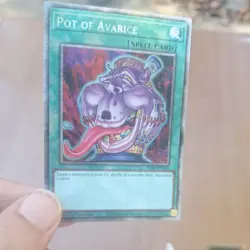 Yugioh! Pot of Avarice - RA03-EN160 - Platinum Secret Rare - 1st Edition Near Mi - Image 1