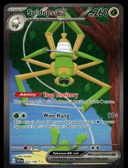 Spidops ex 243/198 Scarlet & Violet Base Set Holo Pokemon Card - Image 1