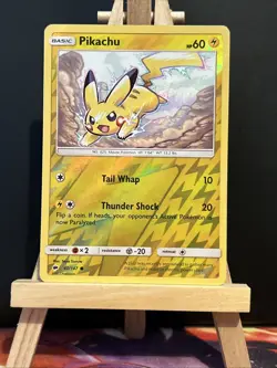 Pokemon Pikachu Card Burning Shadows Reverse Holo 40/147 Sun & Moon - Image 1