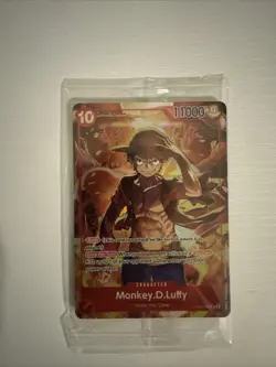 Sealed Promo One Piece CARD Treasure Booster Monkey.D.Luffy ST10-006 SR - Image 1