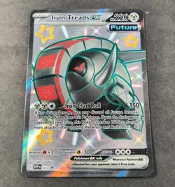 Pokemon Iron Treads EX Black Star Promo Full Art Holo Card SVPEN 073 NM - Image 1