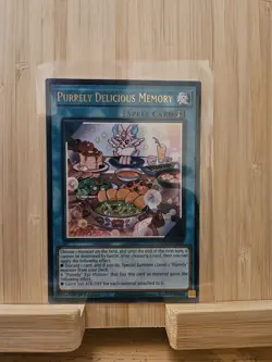 MP24-EN291 Purrely Delicious Memory Ultra Rare Yu-Gi-Oh Card 1st Edition NM/LP - Image 1