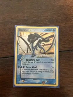 Pokemon Suicune Gold Star Unseen Forces Ultra Rare Holo Card #115 - Look At Pics - Image 1