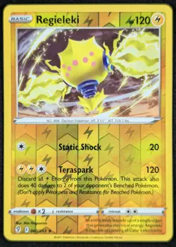 Regieleki 2021 Evolving Skies Reverse Holo Rare Pokemon Card 060/203 (NM) - Image 1