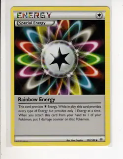 RAINBOW ENERGY BREAKTHROUGH XY SET POKEMON CARD 152/162 NM/M - Image 1