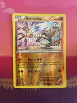 Pokemon Card Hitmonlee Generations Reverse Holo Rare 47/83 Near Mint - Image 1