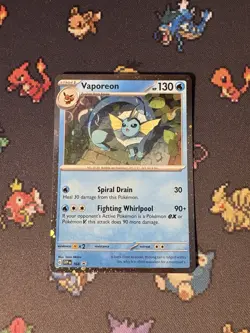 Pokemon Cards Vaporeon SVP168 Holo Blister Pack Promo - (NM) - Image 1