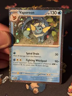 Pokemon Cards Vaporeon SVP168 Holo Blister Pack Promo - (NM) - Image 2