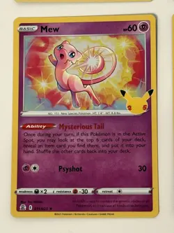 Pokemon Celebrations Mew 11/25 25th Anniversary X4 Cards #1 - Image 2