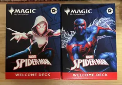 MAGIC THE GATHERING NYCC 2025 EX AMAZING SPIDER-MAN WELCOME DECK MTG RED+BLUE - Image 1